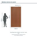 Ver imagem 3 de Painel Ripado Smart 120x240 cm (sem Furo) Incolar Cedro