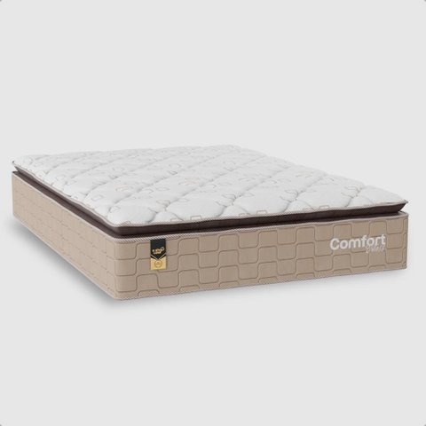 Colchão Viúva Comfort Class Pillow Top Bege 128x188x28cm