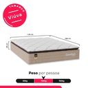 Ver imagem 3 de Colchão Viúva Comfort Class Pillow Top Bege 128x188x28cm