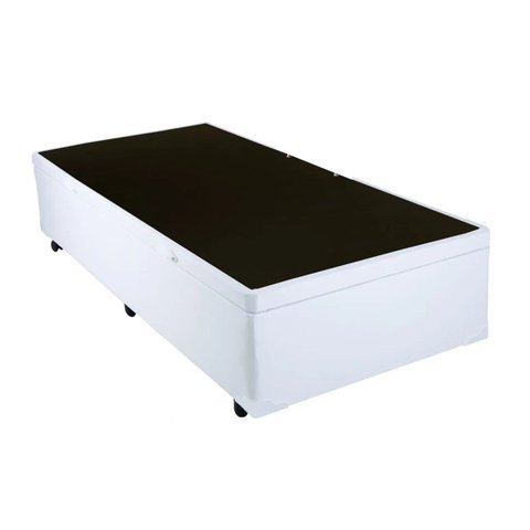 Box Baú Blindado Corino - Solteirão 98x198x38- Novo:branco