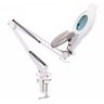 Lupa Luminaria Estetica Cosmetologia Dentista Salao Profissional Aumento Led Garra Mesa Suporte Flex - 2