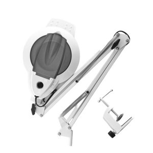 Lupa Luminaria Estetica Cosmetologia Dentista Salao Profissional Aumento Led Garra Mesa Suporte Flex