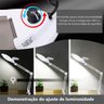 Lupa Luminaria Estetica Cosmetologia Dentista Salao Profissional Aumento Led Garra Mesa Suporte Flex - 8