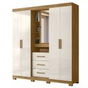 Ver imagem 1 de Guarda Roupa Casal 195cm com Espelho Cieza Freijó/off Z17 - Mpozenato
