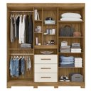 Ver imagem 5 de Guarda Roupa Casal 195cm com Espelho Cieza Freijó/off Z17 - Mpozenato