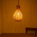 Ver imagem 1 de Luminária de Tala de Bambu Vazado Artesanal Redonda