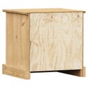 Ver imagem 7 de Mesa Cabeceira 1 Gaveta Nicho Madeira de Pinus Maciça Bege