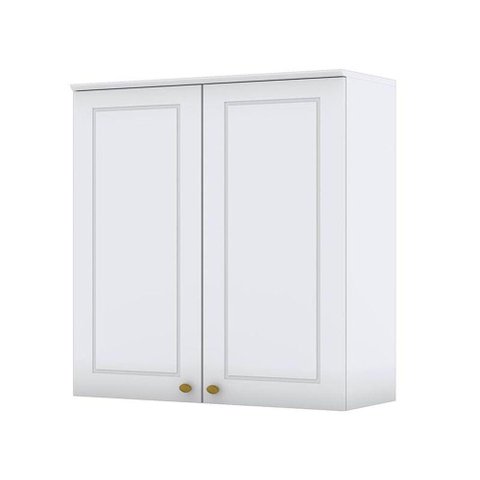 Armário Aéreo 2 Portas 80 Cm Nova York Branco Hp - Henn