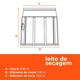 Kit Biodigestor Max 1.500l/dia e Leito de Secagem Fortlev - 6