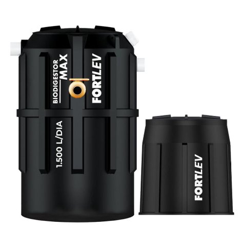 Kit Biodigestor Max 1.500l/dia e Leito de Secagem Fortlev