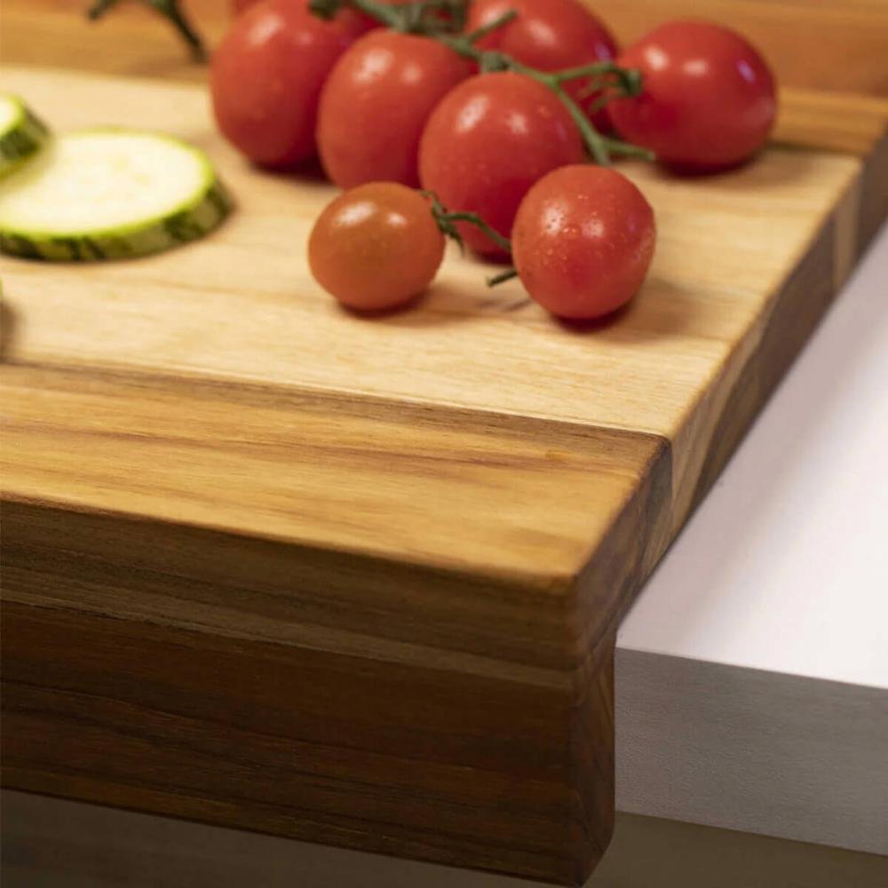 Tábua de Corte 40x40cm com Encaixe L Bancadas Mesa Prancha de Carne Zanline - 4