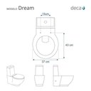 Ver imagem 3 de Tampa de Vaso Sanitário Dream Branco Gelo para Vaso Deca