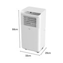 Ver imagem 4 de Ar Condicionado Portátil Hq 8.500 Btu/h Frio Monofásico Branco Hq-ap8500fw