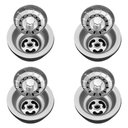 Ver imagem 1 de Kit 4 Válvulas para Pia Aço Inox 3.1/2 G01 Cromado - Mpozenato