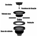 Ver imagem 5 de Kit 4 Válvulas para Pia Aço Inox 3.1/2 G01 Cromado - Mpozenato