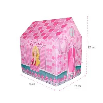 Barraca Dobravel Casinha da Belinda 102x95x72cm - Barraca Infantil Casa - DM Toys - dmt6094 - PANAMI - 5