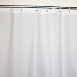 1 Cortina Box Banheiro Branca Pvc Antimofo Resistente - 2