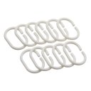 Ver imagem 5 de 1 Cortina Box Banheiro Branca Pvc Antimofo Resistente