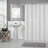 1 Cortina Box Banheiro Branca Pvc Antimofo Resistente - 4