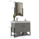 Ver imagem 3 de Conjunto Gabinete para Banheiro com Espelheira Opera 60