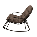 Ver imagem 4 de Cadeira Balanço Sossego Almofada Impermeável Pés C/ Proteção:café