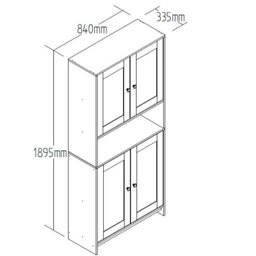 Conjunto de Armários para Cozinha Americano 3 Peças - 9