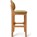 Ver imagem 6 de Kit 05 Banquetas Alta para Cozinha Madeira Fixa Betta L02 Imbuia Couríssimo Fendi - Lyam Decor Banqu