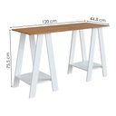 Ver imagem 4 de Mesa Escrivaninha Cavalete B61 135 Cm Mell Branco Novam