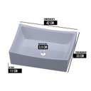 Ver imagem 2 de Cuba Sobrepor Banheiro de Cerâmica Napoli - Mármore Sintético