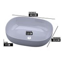 Ver imagem 3 de Cuba Sobrepor Banheiro de Cerâmica Verona - Mármore Sintético