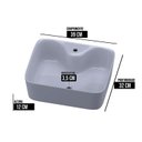 Ver imagem 3 de Cuba Sobrepor Banheiro de Cerâmica Berlim - Mármore Sintético