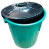 Lixeira Lixo Redondo em Plástico c/ Tampa 30 Litros Verde - 3