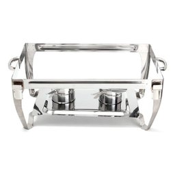 Rechaud Retangular 9l Revomax em Aço Inox com 6 Cubas - 5