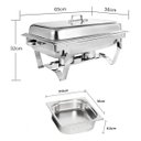 Ver imagem 7 de Rechaud Retangular 9l Revomax em Aço Inox com 6 Cubas