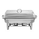 Ver imagem 4 de Rechaud Retangular 9l Revomax em Aço Inox com 6 Cubas