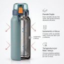 Ver imagem 3 de Garrafa Térmica Inox 800ml com Tampa e Trava Verde