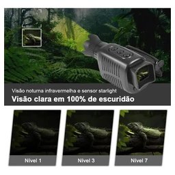 Monoculo Visão Noturna Infravermelho Alcance 300 Metros - 6
