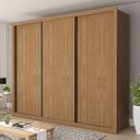 Ver imagem 1 de Guarda-roupa Casal Nápoli 3 Portas 6 Gavetas Carvalho - Minastex