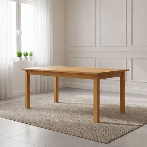 Mesa de Jantar Retangular 8 Lugares 180cm 100% Madeira Maciça Napoli Espresso Móveis Marrom/Noguei