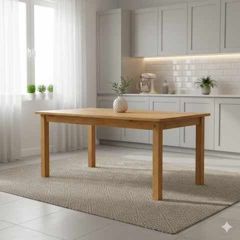 Mesa de Jantar Retangular 8 Lugares 180cm 100% Madeira Maciça Napoli Espresso Móveis Marrom/Noguei