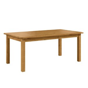 Mesa de Jantar Retangular 8 Lugares em Madeira Maciça 180cm Napoli Espresso Móveis
