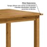 Mesa de Jantar Retangular 8 Lugares em Madeira Maciça 180cm Napoli Espresso Móveis - 5