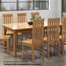 Mesa de Jantar Retangular 8 Lugares em Madeira Maciça 180cm Napoli Espresso Móveis - 2