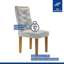 Ver imagem 4 de Conjunto 2 Cadeiras para Sala de Jantar Germany Espresso Móveis