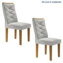 Ver imagem 2 de Conjunto 2 Cadeiras para Sala de Jantar Germany Espresso Móveis