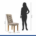 Ver imagem 6 de Conjunto 2 Cadeiras para Sala de Jantar Germany Espresso Móveis