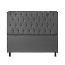 Ver imagem 5 de Cabeceira Estofada Box Queen Londres 1,60cm Vamfer Estofados Suede Cinza Claro