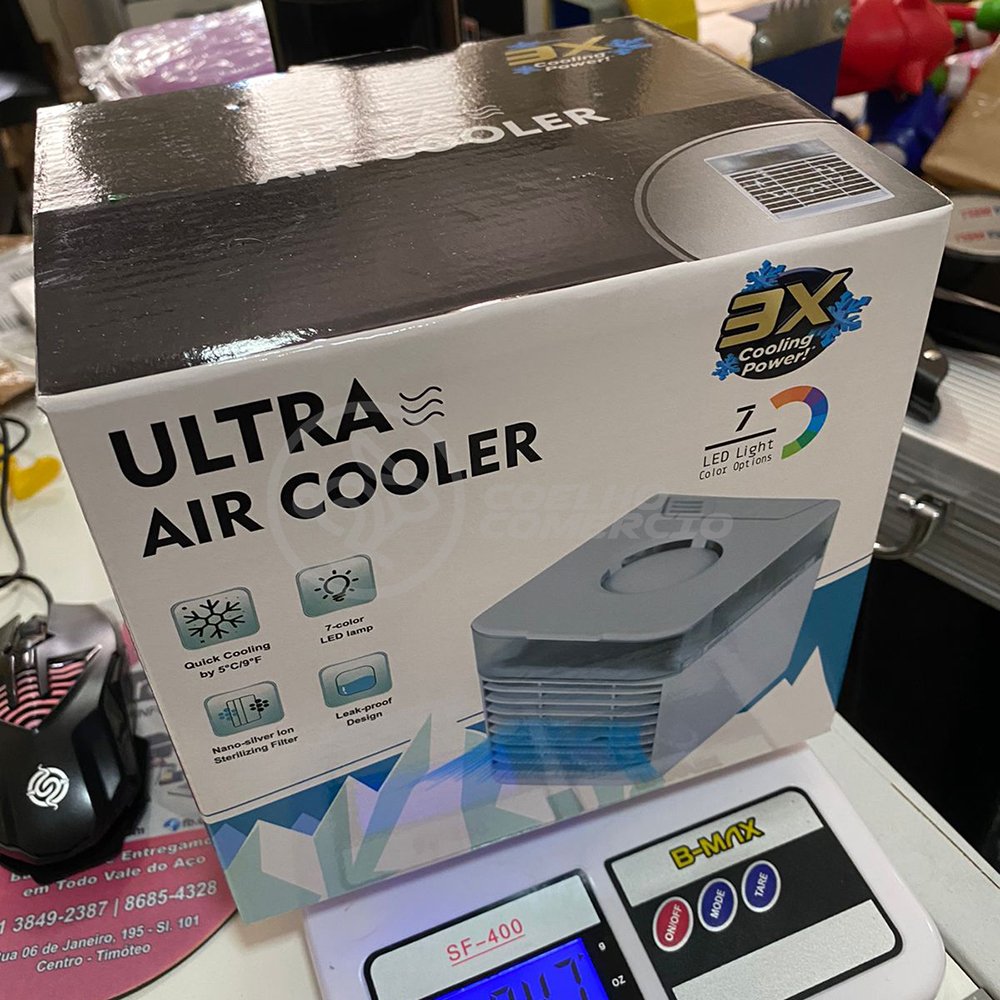 Ar Condicionado Portátil Arctic Air Cooler Umidificador Climatizador Luz Led 7 Cores Rgb - 5