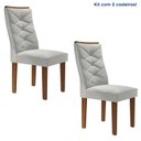 Ver imagem 2 de Conjunto 2 Cadeiras para Sala de Jantar Germany Espresso Móveis