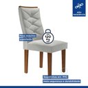 Ver imagem 4 de Conjunto 2 Cadeiras para Sala de Jantar Germany Espresso Móveis